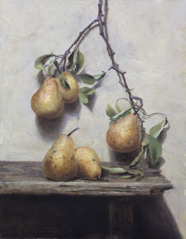 "Pears, Mark 4:29" 12x16 oil on linen